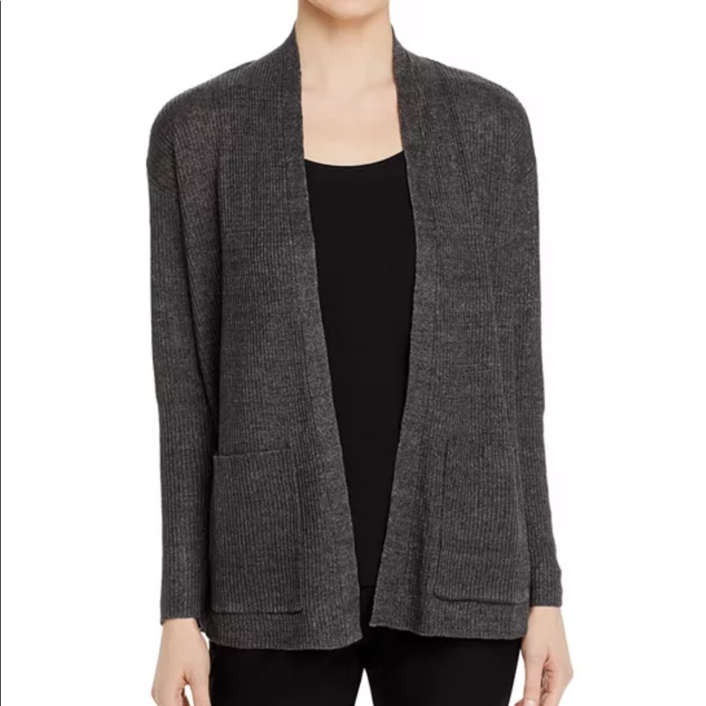 Eileen Fisher
High Collar Ribbed Cardigan